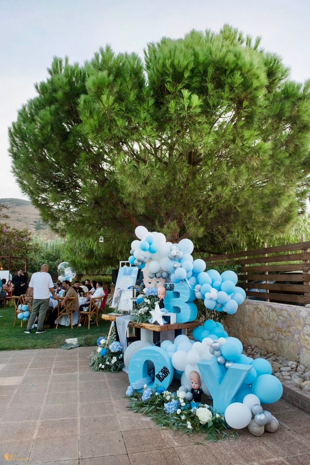 Αναμνηστικό τραπέζι με θεματική διακόσμηση